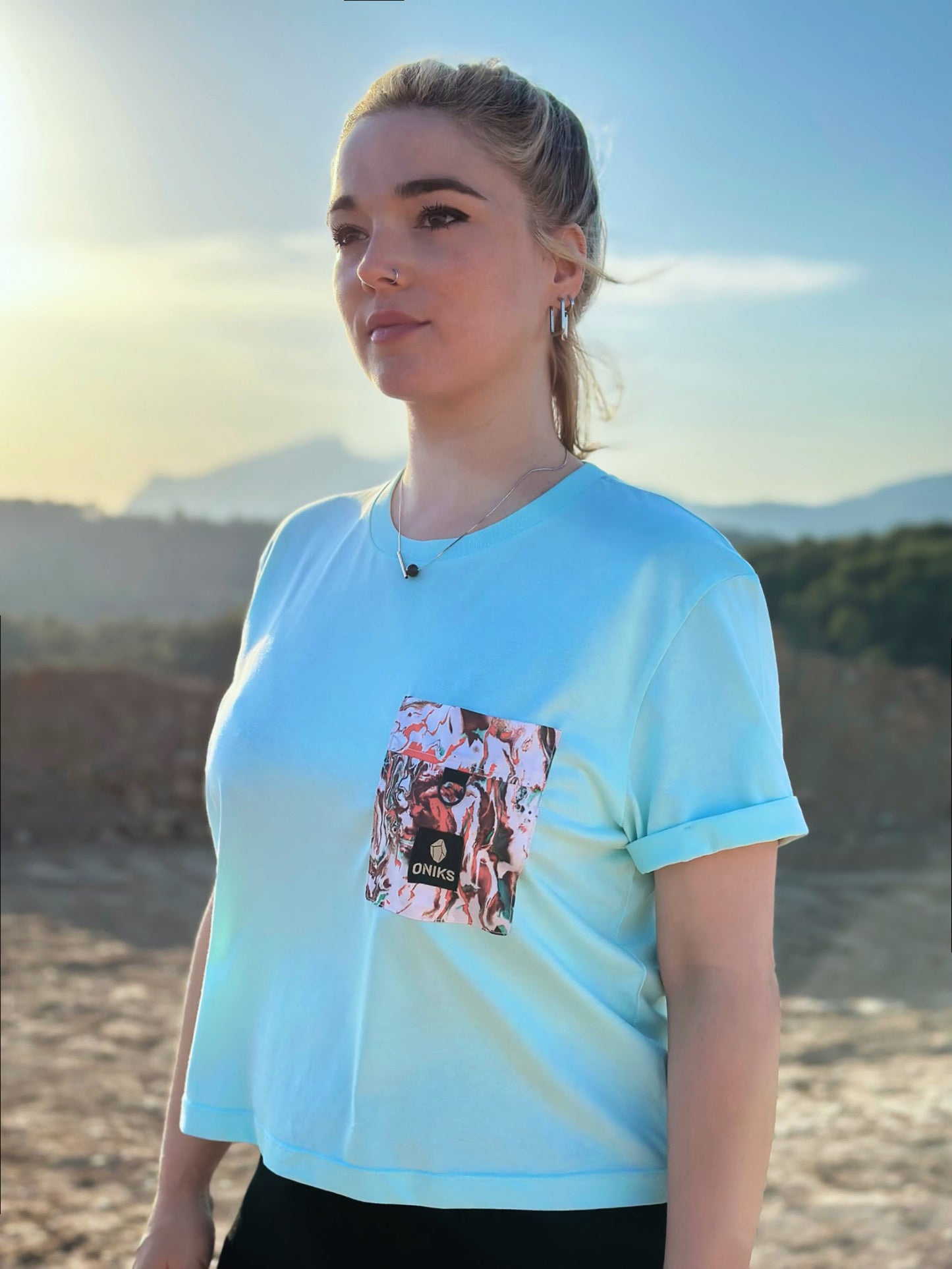 Camiseta crop 'Caribbean'