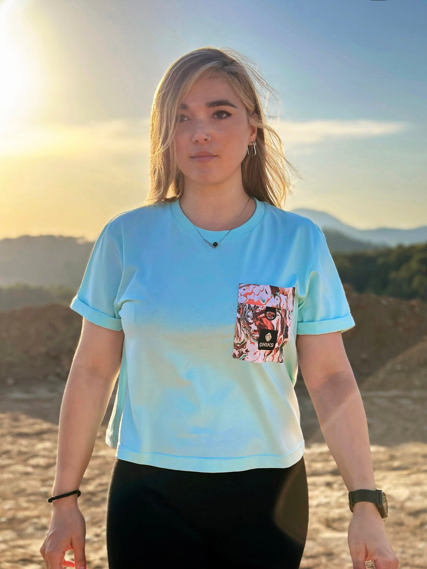 Camiseta crop 'Caribbean'