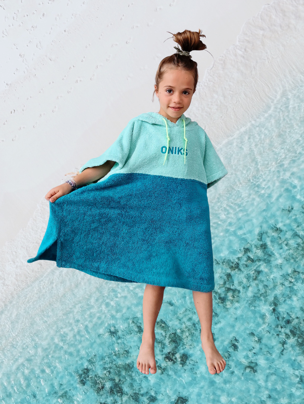 Poncho infantil 'Formentera'