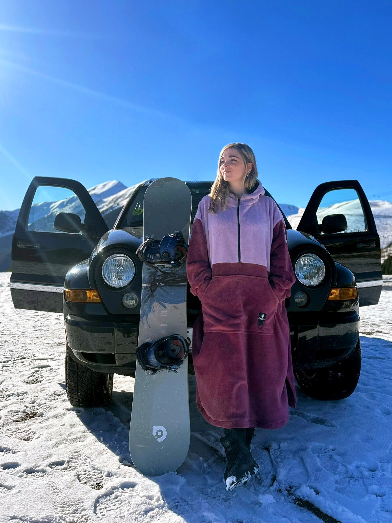 Poncho polar 'Mauve/Wine' PRE ORDER