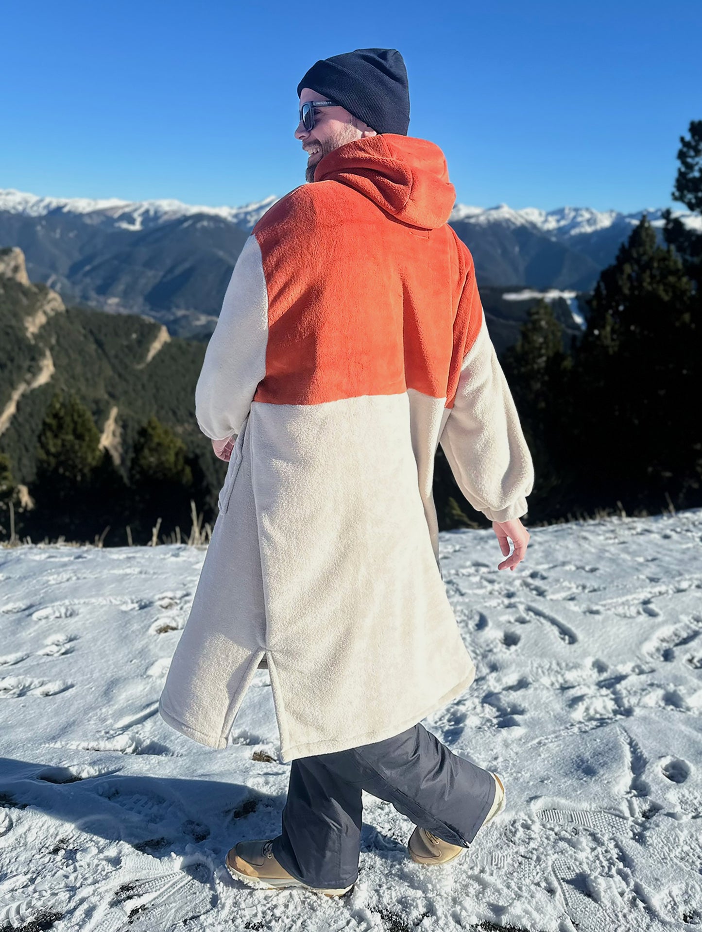 Poncho polar 'Amber/Stone' PRE ORDER