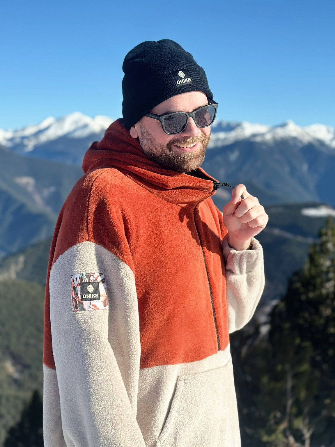 Poncho polar 'Amber/Stone' PRE ORDER