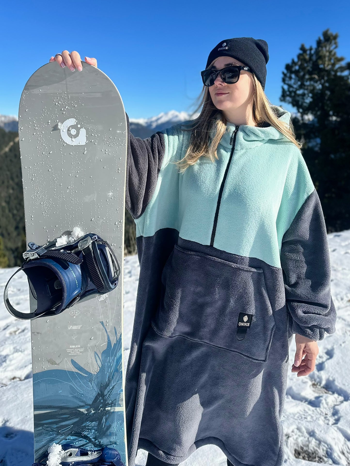 Poncho polar 'Aquamarine/Graphite' PRE ORDER