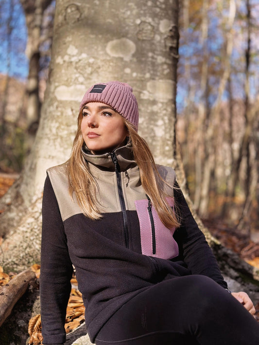 Chaleco polar 'Olive/ Ink'