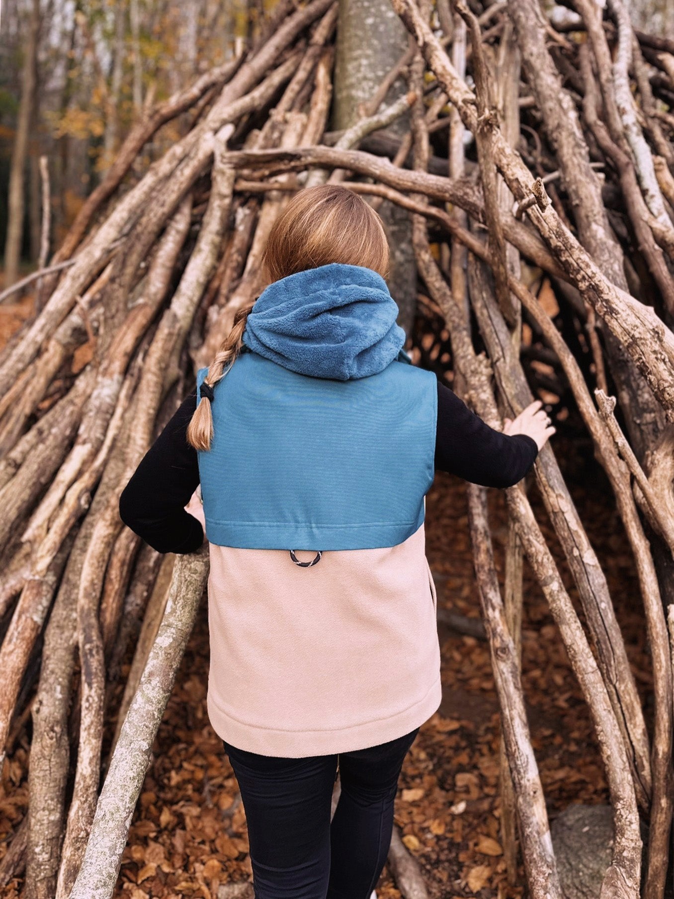 Chaleco polar 'Ocean/ Dune'