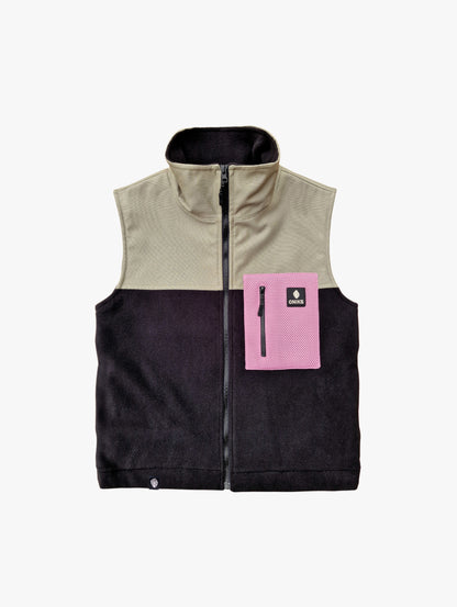 Chaleco polar 'Olive/ Ink'