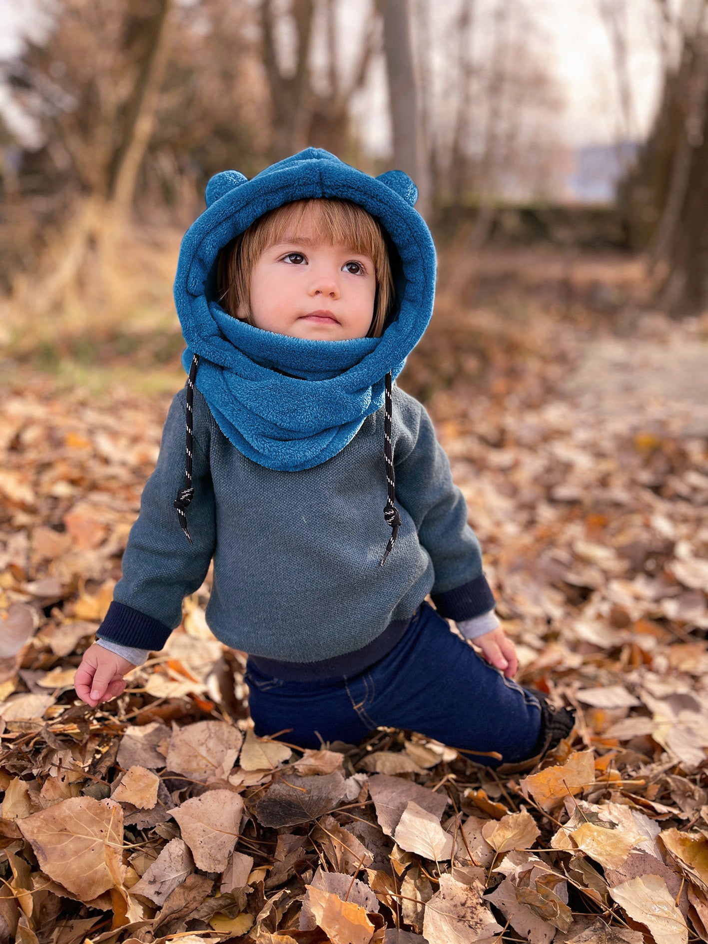 Mini pasamontañas orejitas 'Ocean'