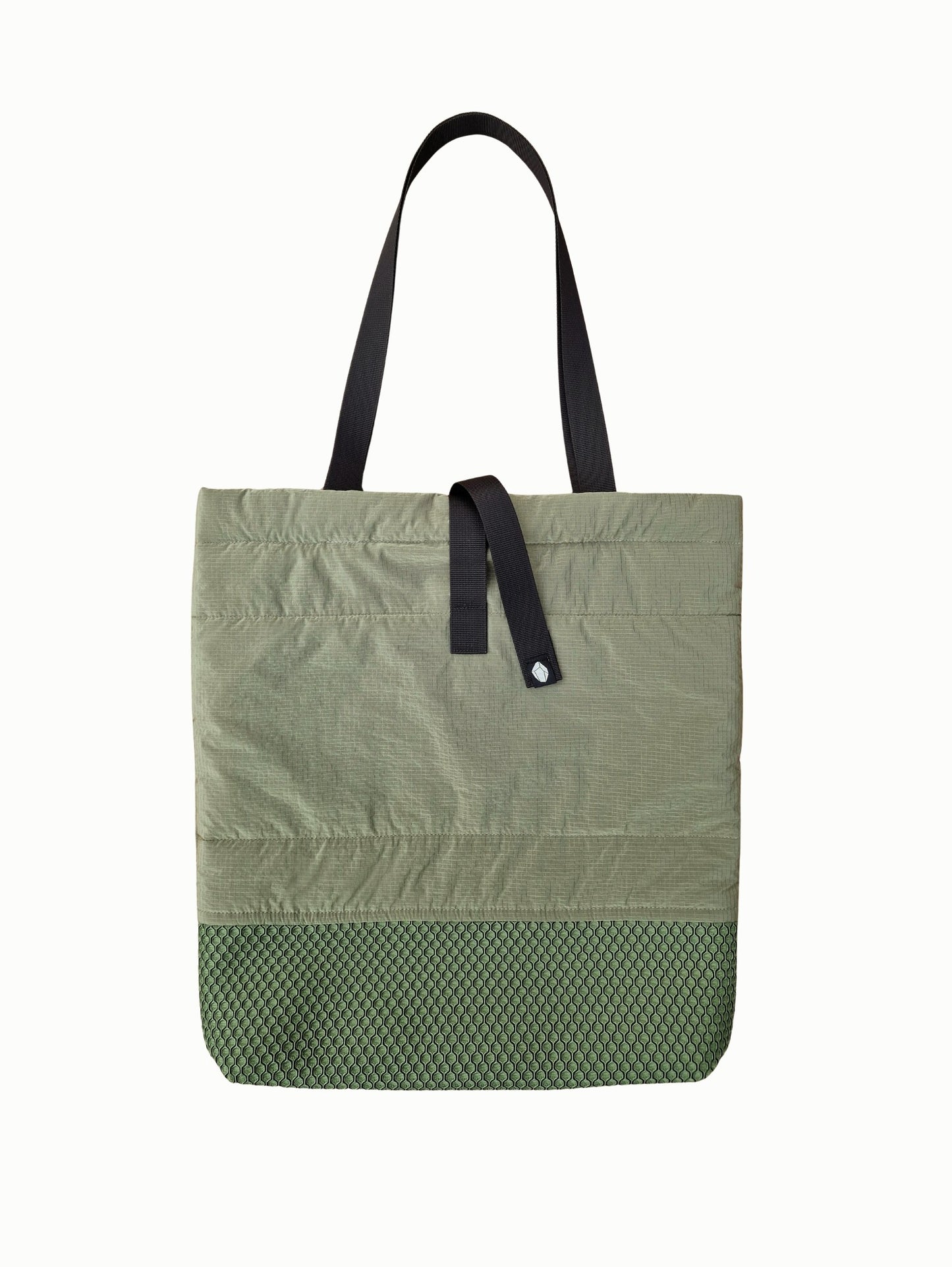 Bolso acolchado con malla 3D 'Olive root'