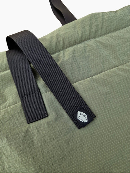 Bolso acolchado con malla 3D 'Olive root'