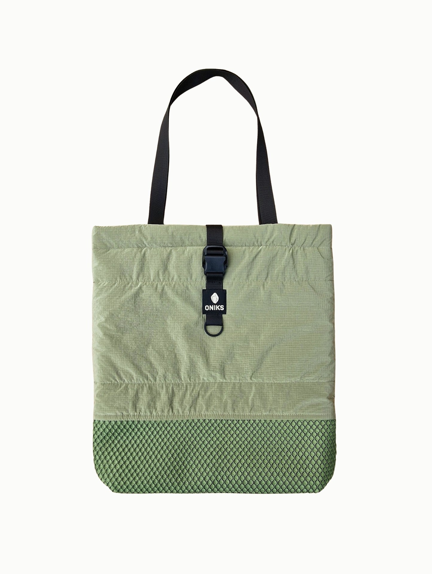 Bolso acolchado con malla 3D 'Olive root'